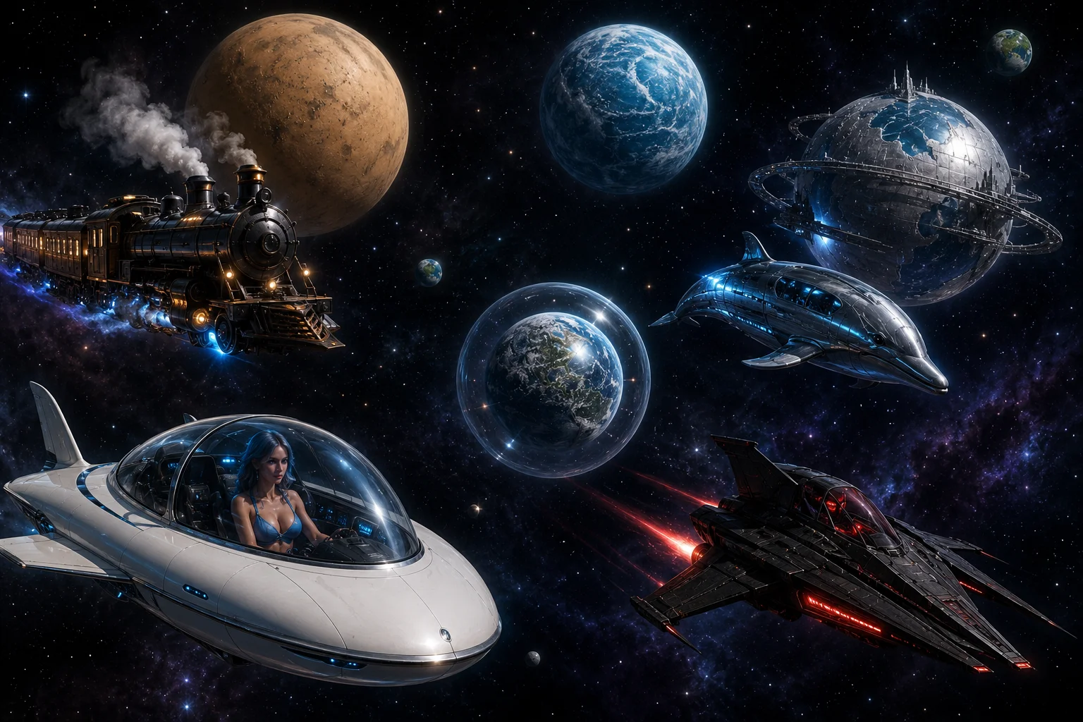 Space, a world of the Squirt System